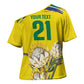 World Cricket Custom South Africa Cross Shoulder Shirt Protea Flower Come On Proteas!