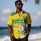 World Cricket Custom South Africa Hawaiian Shirt Protea Flower Come On Proteas!