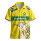 World Cricket Custom South Africa Kid Hawaiian Shirt Protea Flower Come On Proteas!