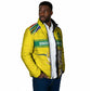 World Cricket Custom South Africa Padded Jacket Protea Flower Come On Proteas!