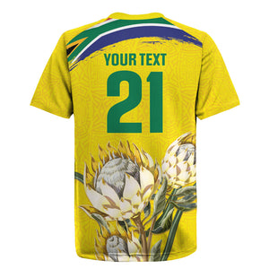World Cricket Custom South Africa Rugby Jersey Protea Flower Come On Proteas!