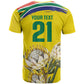 World Cricket Custom South Africa T shirt Protea Flower Come On Proteas!
