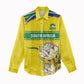 World Cricket Custom South Africa Women Casual Shirt Protea Flower Come On Proteas!