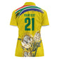 World Cricket Custom South Africa Women Polo Shirt Protea Flower Come On Proteas!