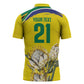 World Cricket Custom South Africa Zipper Polo Shirt Protea Flower Come On Proteas!