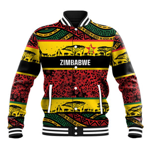 World Cricket Custom Zimbabwe Baseball Jacket Zimbabwe Bird Go Chevrons!