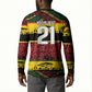 World Cricket Custom Zimbabwe Button Sweatshirt Zimbabwe Bird Go Chevrons!