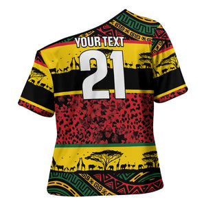 World Cricket Custom Zimbabwe Cross Shoulder Shirt Zimbabwe Bird Go Chevrons!