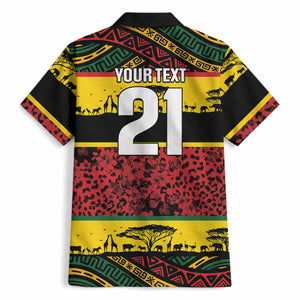 World Cricket Custom Zimbabwe Hawaiian Shirt Zimbabwe Bird Go Chevrons!