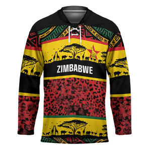 World Cricket Custom Zimbabwe Hockey Jersey Zimbabwe Bird Go Chevrons!