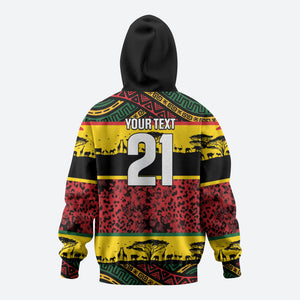 World Cricket Custom Zimbabwe Hoodie Zimbabwe Bird Go Chevrons!