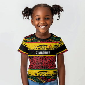 World Cricket Custom Zimbabwe Kid T shirt Zimbabwe Bird Go Chevrons!