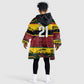 World Cricket Custom Zimbabwe Kid Wearable Blanket Hoodie Zimbabwe Bird Go Chevrons!