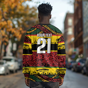 World Cricket Custom Zimbabwe Long Sleeve Shirt Zimbabwe Bird Go Chevrons!