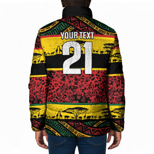 World Cricket Custom Zimbabwe Padded Jacket Zimbabwe Bird Go Chevrons!