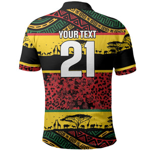 World Cricket Custom Zimbabwe Polo Shirt Zimbabwe Bird Go Chevrons!