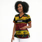 World Cricket Custom Zimbabwe Scrub Top Zimbabwe Bird Go Chevrons!