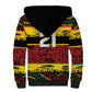 World Cricket Custom Zimbabwe Sherpa Hoodie Zimbabwe Bird Go Chevrons!