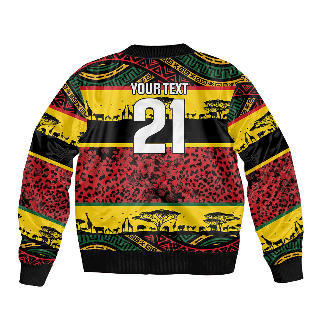 World Cricket Custom Zimbabwe Sleeve Zip Bomber Jacket Zimbabwe Bird Go Chevrons!