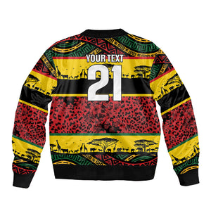 World Cricket Custom Zimbabwe Sleeve Zip Bomber Jacket Zimbabwe Bird Go Chevrons!