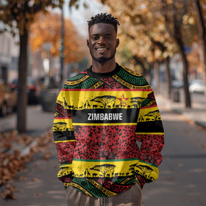 World Cricket Custom Zimbabwe Sweatshirt Zimbabwe Bird Go Chevrons!