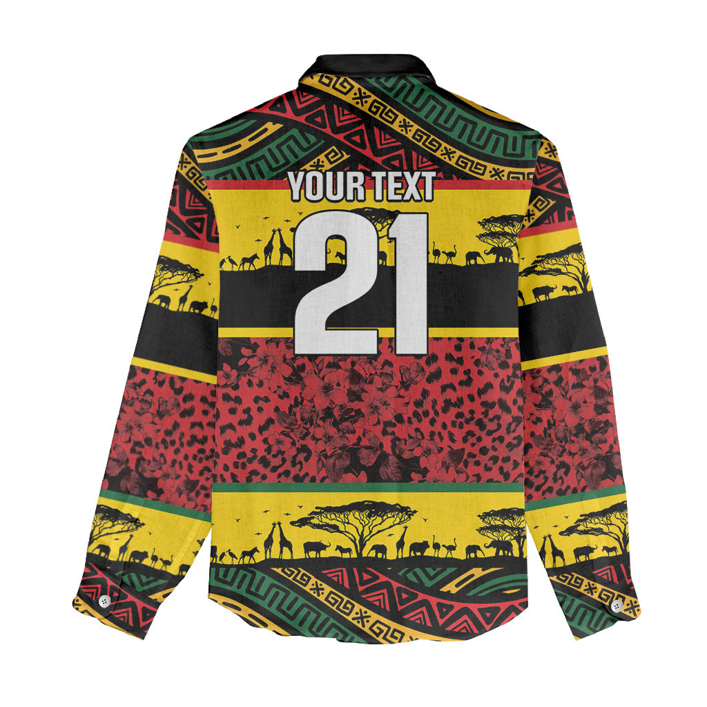 World Cricket Custom Zimbabwe Women Casual Shirt Zimbabwe Bird Go Chevrons!