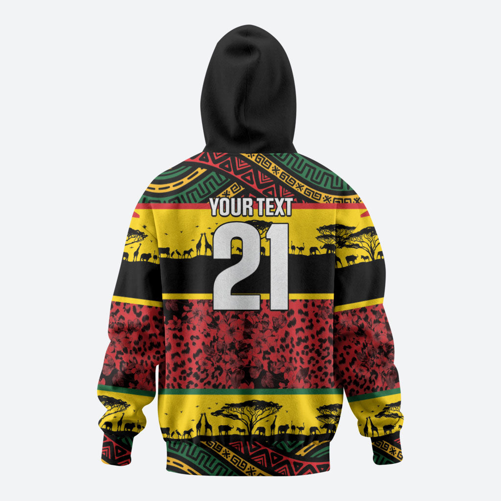 World Cricket Custom Zimbabwe Zip Hoodie Zimbabwe Bird Go Chevrons!