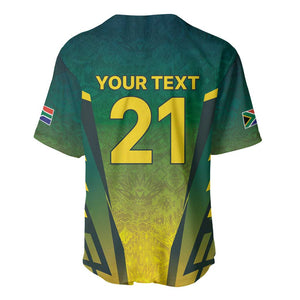 Custom South Africa Cricket Spirit 2026 Baseball Jersey World T20 Edition - African Pride