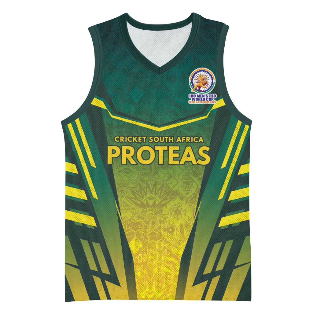 Custom South Africa Cricket Spirit 2026 Basketball Jersey World T20 Edition - African Pride