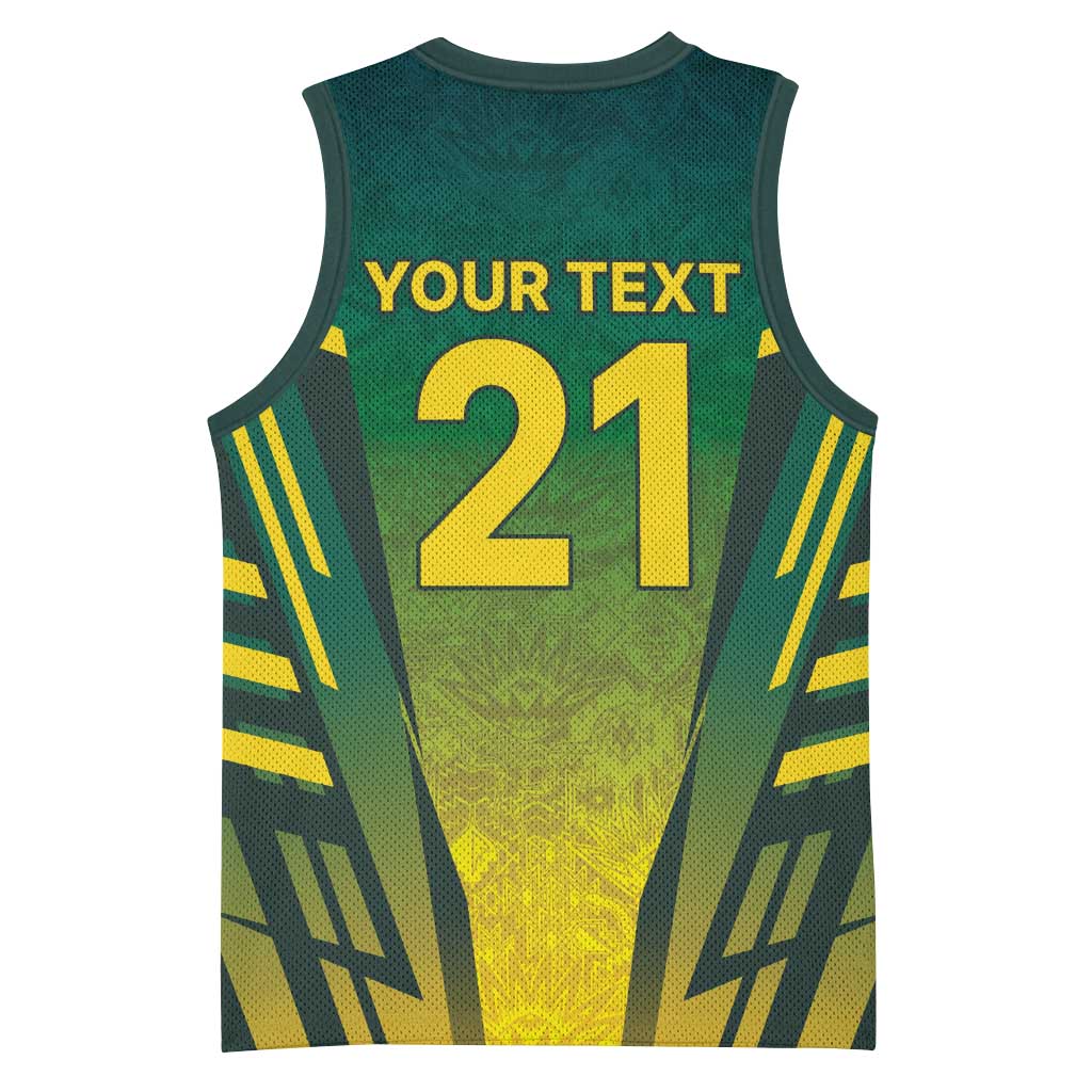 Custom South Africa Cricket Spirit 2026 Basketball Jersey World T20 Edition - African Pride