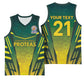 Custom South Africa Cricket Spirit 2026 Basketball Jersey World T20 Edition - African Pride