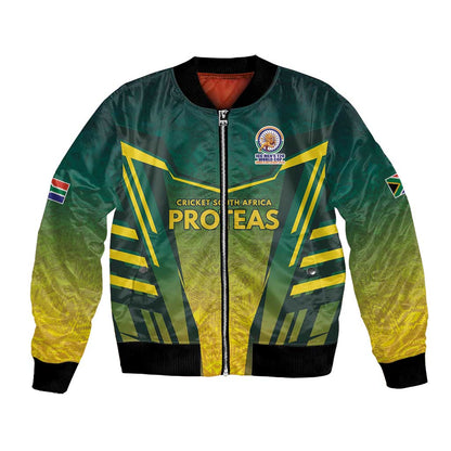 Custom South Africa Cricket Spirit 2026 Bomber Jacket World T20 Edition - African Pride