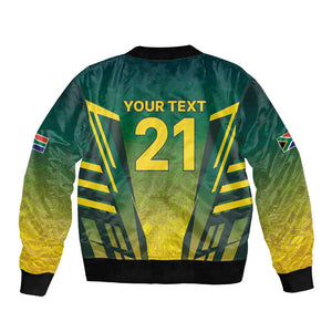 Custom South Africa Cricket Spirit 2026 Bomber Jacket World T20 Edition - African Pride