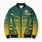 Custom South Africa Cricket Spirit 2026 Bomber Puffer Jacket World T20 Edition