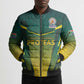 Custom South Africa Cricket Spirit 2026 Bomber Puffer Jacket World T20 Edition