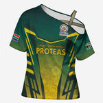 Custom South Africa Cricket Spirit 2026 Cross Shoulder Shirt World T20 Edition