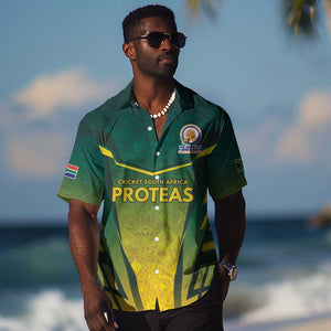 Custom South Africa Cricket Spirit 2026 Hawaiian Shirt World T20 Edition - African Pride