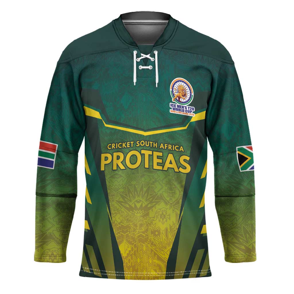 Custom South Africa Cricket Spirit 2026 Hockey Jersey World T20 Edition