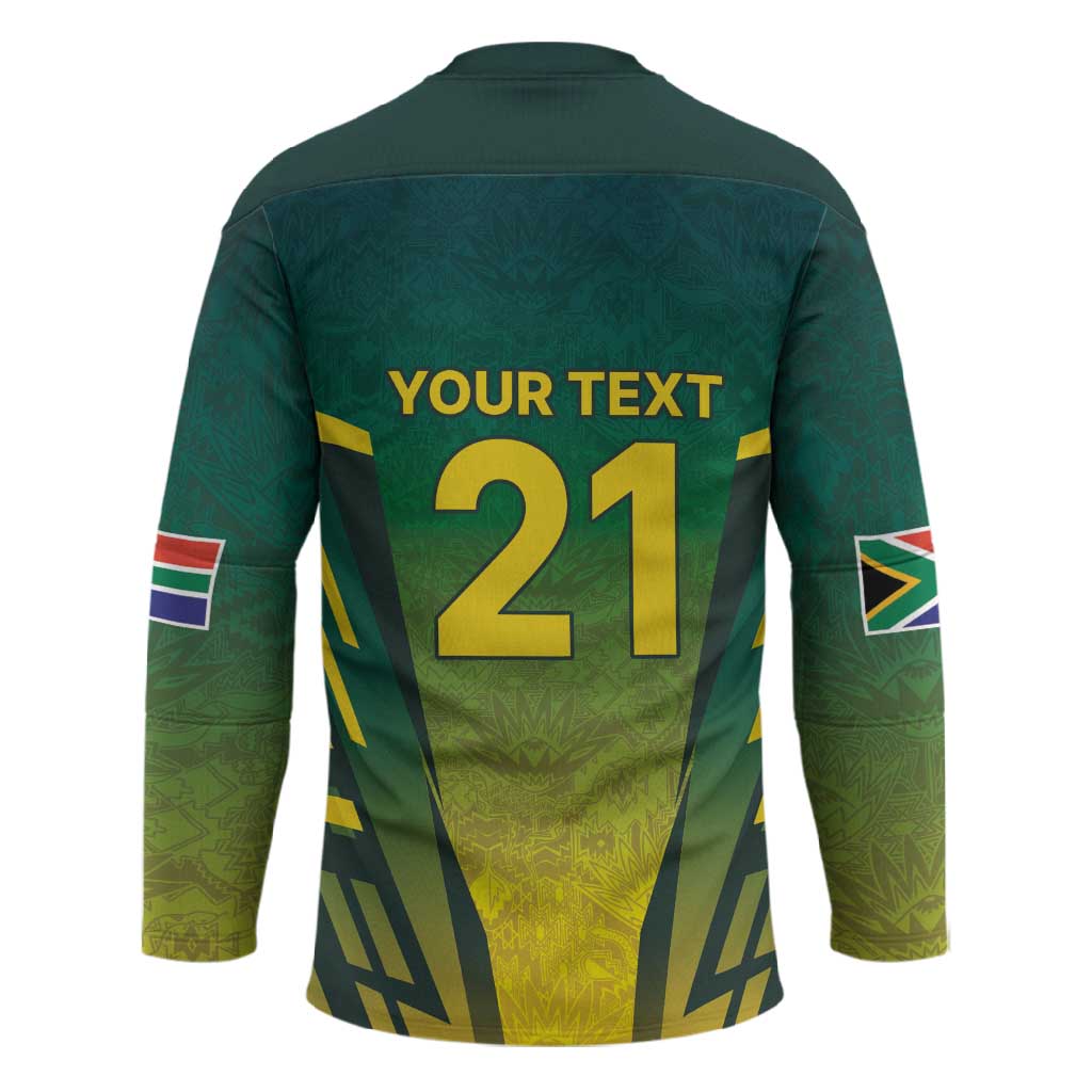 Custom South Africa Cricket Spirit 2026 Hockey Jersey World T20 Edition