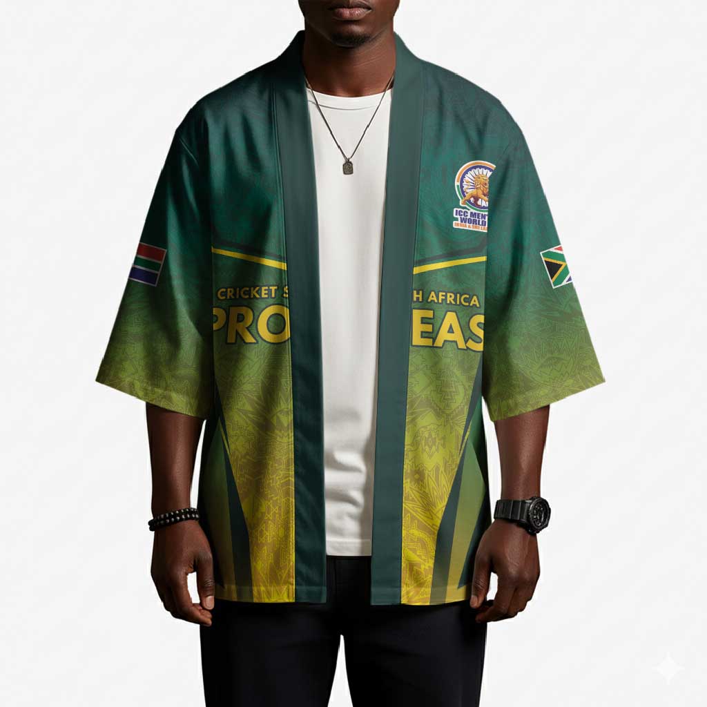 Custom South Africa Cricket Spirit 2026 Kimono World T20 Edition
