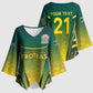Custom South Africa Cricket Spirit 2026 Kimono Sleeve Blouse World T20 Edition