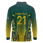 Custom South Africa Cricket Spirit 2026 Long Sleeve Polo Shirt World T20 Edition - African Pride