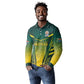Custom South Africa Cricket Spirit 2026 Long Sleeve Polo Shirt World T20 Edition - African Pride