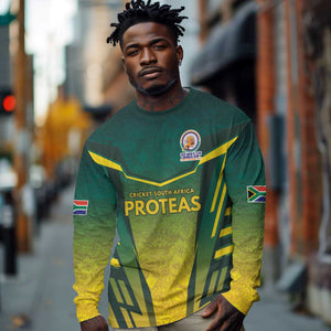 Custom South Africa Cricket Spirit 2026 Long Sleeve Shirt World T20 Edition - African Pride