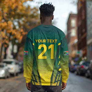 Custom South Africa Cricket Spirit 2026 Long Sleeve Shirt World T20 Edition - African Pride