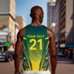 Custom South Africa Cricket Spirit 2026 Men Tank Top World T20 Edition - African Pride