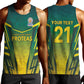 Custom South Africa Cricket Spirit 2026 Men Tank Top World T20 Edition - African Pride