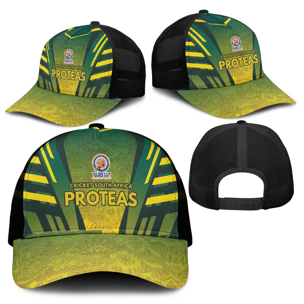 South Africa Cricket Spirit 2026 Mesh Trucker Cap World T20 Edition - African Pride