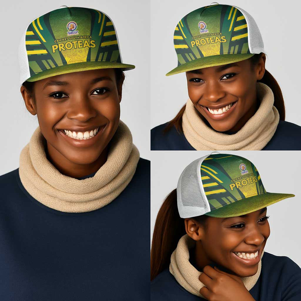South Africa Cricket Spirit 2026 Mesh Trucker Cap World T20 Edition - African Pride