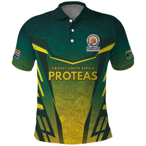 Custom South Africa Cricket Spirit 2026 Polo Shirt World T20 Edition - African Pride